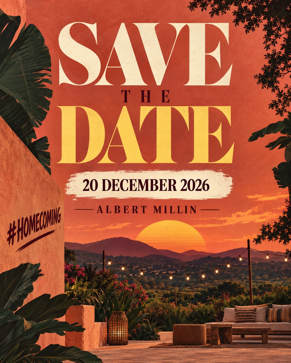 POPSUNDAY · Save the date artwork